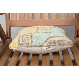 Oreiller de traversin en laine Patchwork Kilim Beige Vintage de luxe 12x12 pouces écologique antidérapant amovible lavable tissé literie jeter - Product Image 5