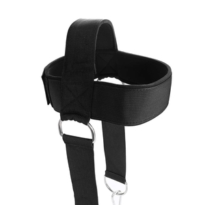 Adjustable Nylon <b>Head</b> Harness for Gym Fitness <b>Training</b> Weightlifting Equipment with Chain Neck Power <b>Training</b> Belt New Design - Product Image 3