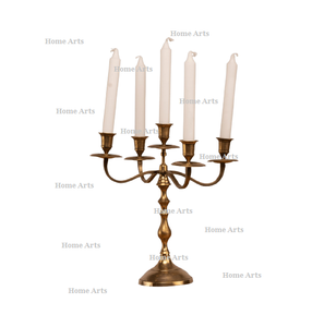 Silver Color Aluminium Candelabra Advantageous Design Customized Size And Shape <b>Candle</b> <b>Stand</b> With 5 Arms - Product Image 4