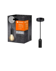 Lampada a sospensione in acciaio nero 1xE27 Round 1906 (Ledvance 092589) - Product Image 2