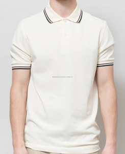 Polo Ligero de Hombre, 100% Algodón Tejido, Transpirable, de Alta Calidad, con Botones, Diseño Sólido, Corte Ajustado, 200 g - Product Image 1