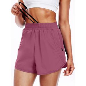 Shorts de sport Bermuda pour femmes pour le yoga athlétique, la course à pied, avec tissu respirant et poche latérale - Product Image 2