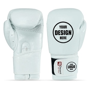 Guantes de boxeo de cuero genuino, guantes de MMA con logo personalizado, guantes de boxeo que absorben la humedad, guantes de boxeo profesionales para hombre - Product Image 4