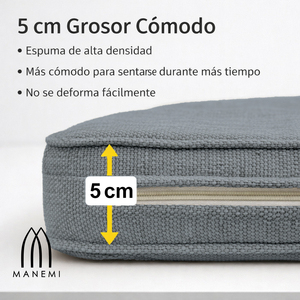 Cuscino Lungo Minimalista in Legno Massello con Imbottitura in Schiuma ad Alta Densità, Rivestimento Rimovibile e Lavabile con Cerniera, per Sedie e Tappetino da Interno - Product Image 4