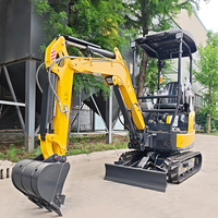 Mini-excavatrice chinoise de 2 tonnes avec moteur Yanmar Kubota Euro 5 EPA, livraison gratuite
