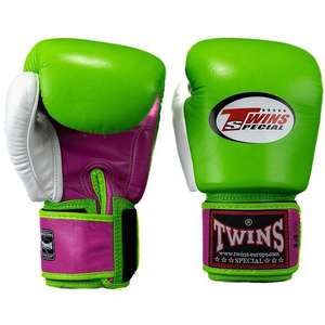 Gants de boxe pour adultes Twins multicolores Muay Thai Combat Sparring en cuir de vache véritable MMA Arts martiaux Kickboxing - Product Image 1