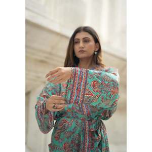 Kimono de Lujo de Mezcla de Seda para Mujer, Bata Suave y Transpirable, Ropa de Estar por Casa Larga, Ropa de Dormir para Damas de Honor, Resort de Playa, Tejido ODM - Product Image 4