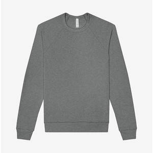 Jersey ecológico y acogedor para hombre, sudadera de lana ligera, Terry Raglan Crew HEATHER GREY - Product Image 1