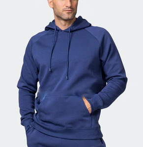 2024 nouveauté haut haute qualité hommes coton polaire sport pull survêtement 100% coton imprimé solide motif hiver Jo - Product Image 6
