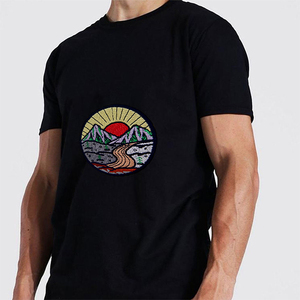 Conjunto de camiseta y pantalones cortos personalizados para hombre, moda elegante, bordado, transpirable, 2 piezas, personalizable, en Escabeche - Product Image 5