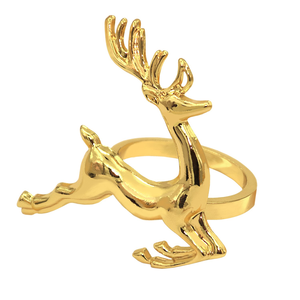 ห่วงรัดผ้าเช็ดปากทำจากทองเหลืองสำหรับใช้บนโต๊ะอาหารงานแกะสลักด้วยมือของตกแต่งโต๊ะรับประทานอาหารที่ใส่ผ้าเช็ดปากในโรงแรม - Product Image 5