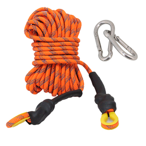 Corde en nylon orange de 14mm avec crochet Propriétés statiques fiables Corde d'escalade Kernmantle pour la sécurité en plein air pour l'utilisation de sauvetage en tournée - Product Image 1