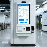 Kiosque de caisse enregistreuse tout-en-un à écran tactile mural de 18,5 pouces avec reconnaissance faciale et NFC pour les scénarios de vente au détail