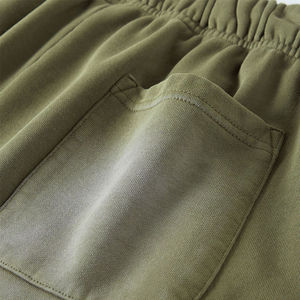 Pantalones cortos atléticos para hombre 2025, ropa de calle alta, pantalones cortos lavados con ácido, Parche de rizo francés bordado, pantalones cortos para hombre con logotipo personalizado - Product Image 6