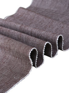 Chemin de Table à manger en poly coton de Style européen moderne marron avec technique tissée RIB pour mariage et fête à la maison - Product Image 4