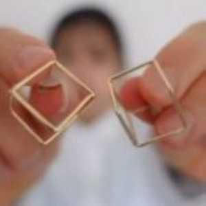Brass Gold Plated Stud and Hoop <b>Earrings</b> with <b>Opal</b> Pearl Diamond - Product Image 3