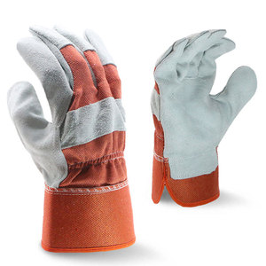 Guantes de Trabajo Reforzados de Doble Palma de Cuero Vacuno, para Soldadura, de Alta Resistencia, en Oferta - Product Image 6