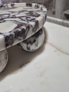 Bandeja de mármol de diseñador blanco y negro con aspecto de contraste elegante Uso multiusos para servir Decoración Vanidad y decoración de mesa moderna - Product Image 6