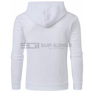 2025 nouveau design pull de haute qualité 100% coton personnalisé hommes sweats à capuche solide motif Streetwear mode pour l'automne - Product Image 3