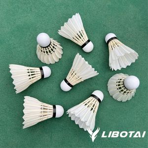 Volant de badminton Rex 4,8g en plumes d'oie et de canard, série d'entraînement haute vitesse, marque personnalisée OEM - Product Image 5