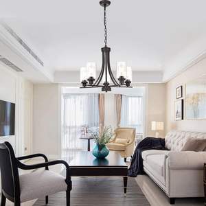 Rustic Kitchen <b>Chandelier</b> Lighting 5 Light Oil Rubbed Bronze Traditional <b>Chandelier</b> <b>Industrial</b> Vintage Light - Product Image 5