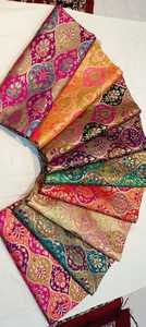 Tissus de robe de mariée en jacquard de soie brodée légère sur mesure, à rayures, multicolores, pour les créateurs de vêtements, revente - Product Image 6