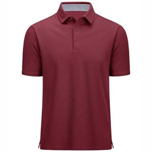 Vente en gros de polos à manches courtes de haute qualité pour hommes à séchage rapide en coton polos grande taille T-Shirt homme personnalisé couleur unie 2025 - Product Image 4