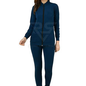 Service OEM 100% coton vêtements de sport d'hiver pour femmes logo personnalisé survêtements à capuche motif solide ensemble de Offre Spéciale à tricoter décontracté - Product Image 1