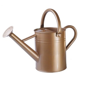 Maison et jardin bidon d'eau de la plus haute qualité en métal forme ronde grande taille couleur bleue plantes peintes arrosoir pour décor de jardin - Product Image 3