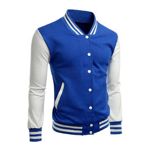 Veste personnalisée et stylée en laine mélangée, design universitaire, avec boutons-pression pour hommes, poignets côtelés sur le devant, ourlet en toile, détail High Street PU - Product Image 4