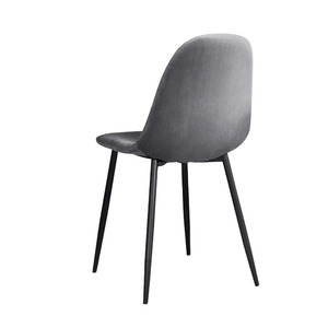 เก้าอี้ทานอาหารแบบปรับได้ทันสมัย ไม่มีที่วางแขน ดีไซน์เรียบง่ายสไตล์ร่วมสมัย ขาโลหะและผ้า สำหรับห้องรับประทานอาหาร - Product Image 5