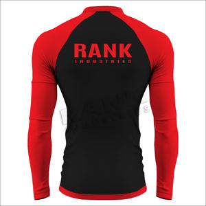 Rashguard pour hommes, haute élasticité, rashguard pour hommes, couleur personnalisée, haut de surf, vente en gros de rashguard pour hommes - Product Image 2