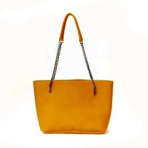 Sac à main fourre-tout en cuir véritable personnalisable spacieux pour femmes grande capacité Durable deux chaînes sangle douce étanche fermeture à glissière - Product Image 1