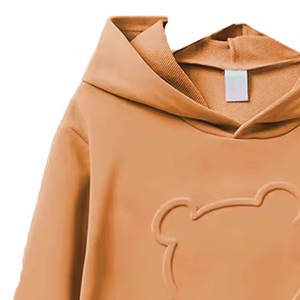Quantité en vrac mélangée Sweat à capuche en coton mélangé basique imprimé en relief teint uni fabriqué dans le meilleur matériau Sweats à capuche pour hommes en relief - Product Image 3