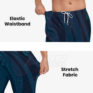 Pantalon homme décontracté taille moyenne haute qualité léger en toile couleur unie sublimation coupe ample teint uni-service OEM disponible - Product Image 6