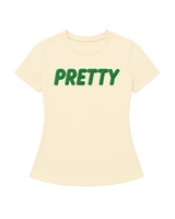 T-shirt neutre 08 pour femme, vêtement de sororité grecque, rose et vert, personnalisable, décontracté, été, 100% coton avec diamants