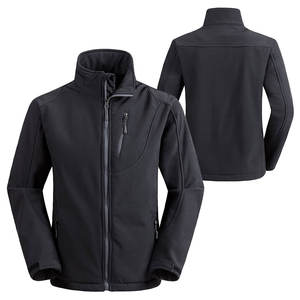Vente en gros de veste softshell streetwear à manches longues et fermeture éclair meilleure vente de veste softshell à col montant pour hommes pour adulte - Product Image 2
