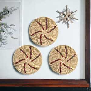 Elegante Natural lindo bambú hecho a mano ecológico Seagrass colgante de pared para el hogar Hotel restaurante decoración de pared a los mejores precios - Product Image 2