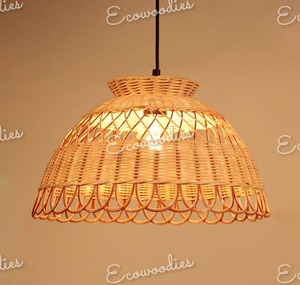 Lámpara de techo de mimbre de bambú de simplicidad moderna iluminación interior para restaurante decoración de Hotel colgante creativo para sala de estar dormitorio - Product Image 5