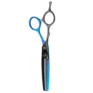 Soins de beauté ciseaux amincissants de barbier 6.5 pouces lames tranchantes 30 dents ciseaux amincissants avec vis réglable noire - Product Image 5