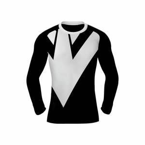 Rashguard pour homme sur mesure de haute qualité à manches longues avec des caractéristiques anti-UV, respirantes, à séchage rapide et écologiques - Product Image 1