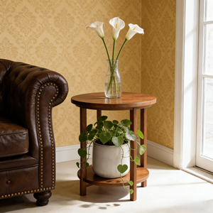 Mdj Ensemble de 4 pots de fleurs en céramique ronds émaillés, pour l'intérieur et l'extérieur, style moderne minimaliste, pour la maison et le jardin - Product Image 3