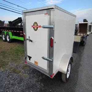 Remorque de chargement fermée Car Mate <span class=keywords><strong>4x6</strong></span> Durable Compact Hauler avec porte arrière simple, cadre en acier, construction résistante aux intempéries - Product Image 6
