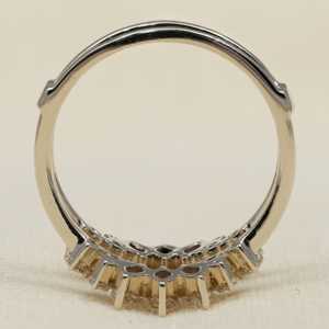 Marquise Lab Grown Stackable Bridal <b>Ring</b> <b>Set</b> Diamond Cluster <b>Sterling</b> <b>Silver</b> Gold VS1 Clarity-Elegant Luxurious Wedding - Product Image 2