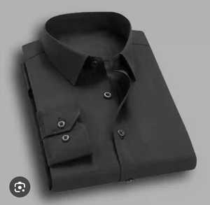 Personnalisé votre propre conception grande taille 100% pur coton chemise à manches longues uni solide hommes chemise habillée formelle respirante, chemises pour hommes - Product Image 3