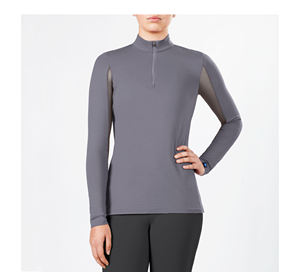 Half Zipper Horse Riding <b>Long</b> Sleeves Riding Tops Horse Riding Base Layer Show <b>Shirt</b> Equestrian Top <b>for</b> <b>Women</b> - Product Image 4