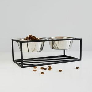 Bols d'alimentation pour animaux de compagnie en argenterie ronde de qualité supérieure avec support en fer Bol de nourriture pour chien de qualité de luxe Design élégant Bol élégant à bon prix - Product Image 4