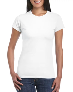 Caliente verano Mujer Casual Slim Fit cuello redondo Camiseta logotipo personalizado ecológico 3D lindo ajustado chica camisetas gran oferta - Product Image 5