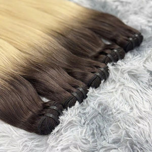 ผมต่อแบบเป็นลอนคลื่นธรรมชาติหลายสีผมมนุษย์แบบมัดเป็นลอนคลื่นธรรมชาติจากเวียดนาม - Product Image 1