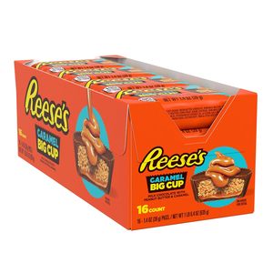 REESE'S Big Cup, Bombones de Chocolate con Leche y Caramelo con Mantequilla de Maní, Paquete de Dulces, 1.4 oz (16 Unidades) - Product Image 3
